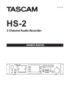 Tascam HS-2 - Owners Manual 